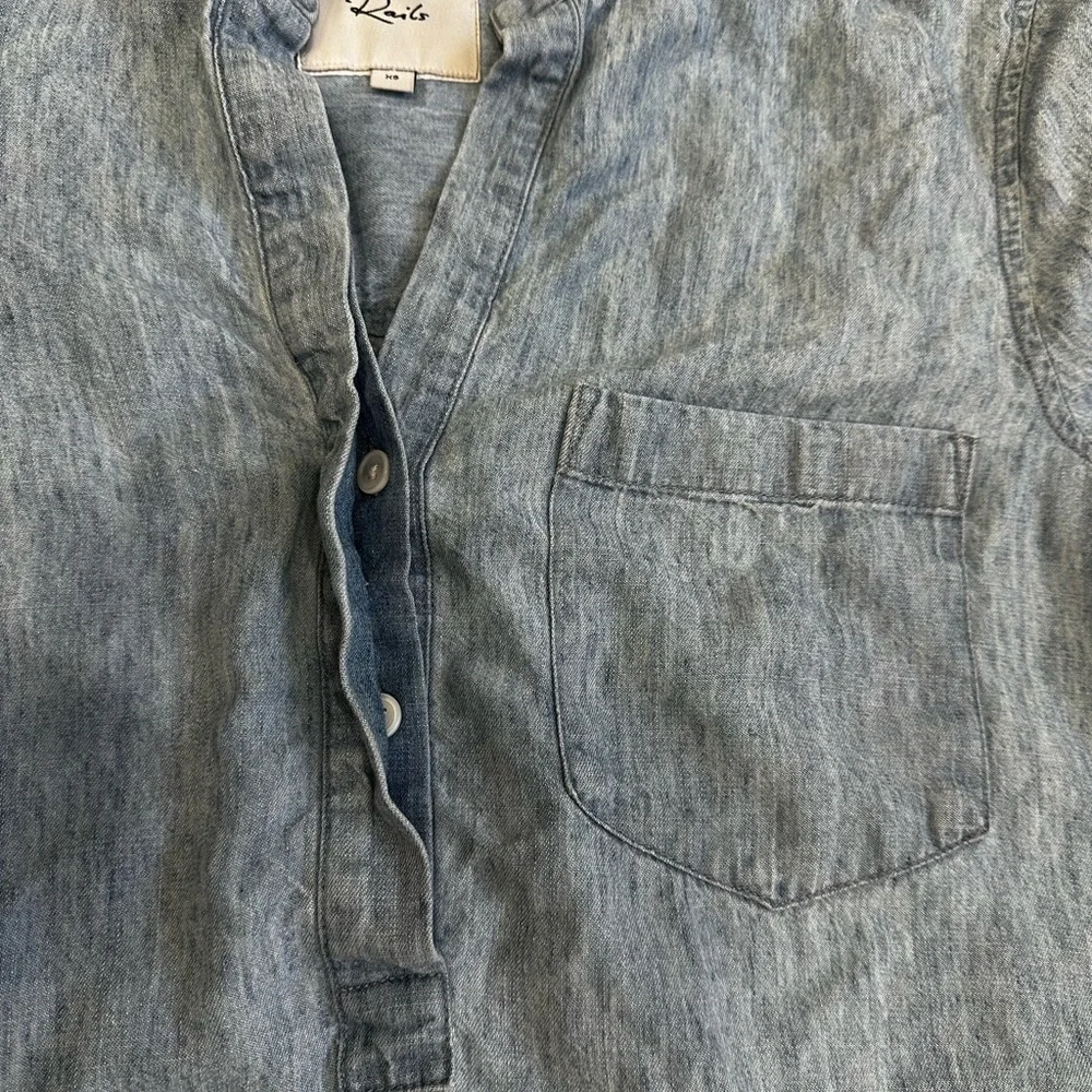 RAILS Valerie Denim Shirt Dress Size XS - Picture 12 of 16